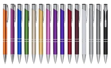 Caneta Metálica Premium com Detalhes Cromados