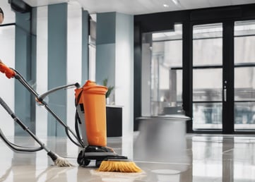 Commercial deep cleaning service targeting vents, blinds, edges, and walls