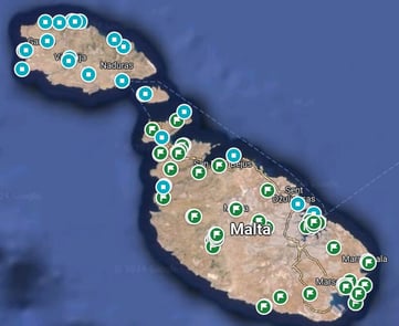 malta map
