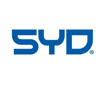 Logo de SYD, marca especializada en suspensión y dirección 