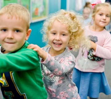 3 children playing