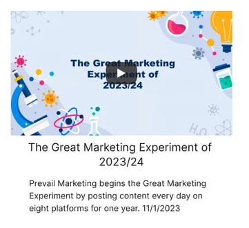 Great Marketing Experiment of 2023/24