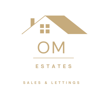 Om Real estate and build logo