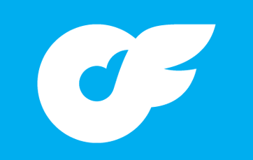 Blue and white onlyfans logo