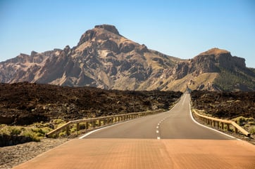 Straße in Teneriffa