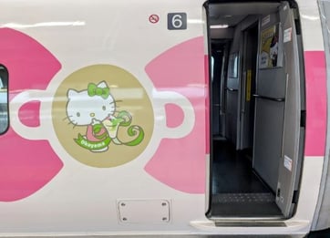 Hello Kitty Shinkansen bullet train