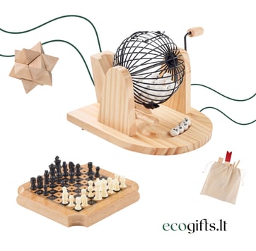 Tvarūs žaidimai, galvosūkiai su įmonės atributika | ecogifts.lt