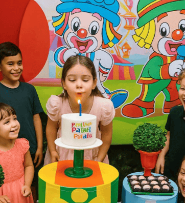 decoração aniversario pegue e monte
