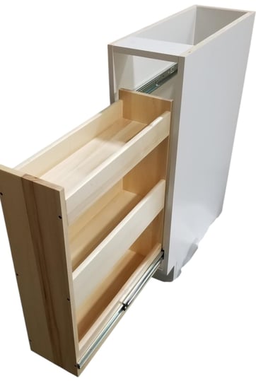 a 9" spice rack kitchen cabinet