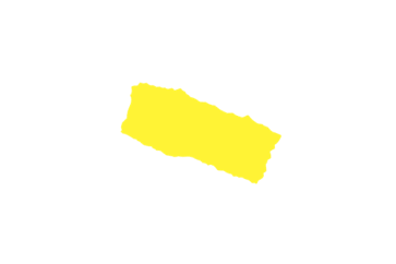 a yellow piece of paper with a piece of paper on it