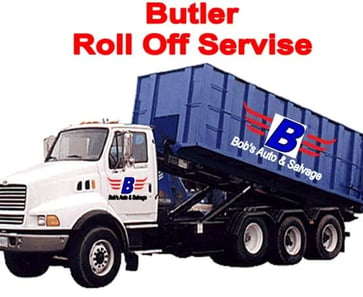 Butler Commercial Roll Off White Truck for scrap