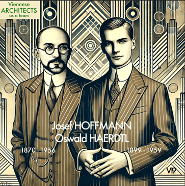 Josef Hoffmann und Oswald Haerdtl (r.) © Tob