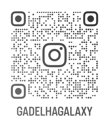 a qr coder with the words gadelhagalaxy on it