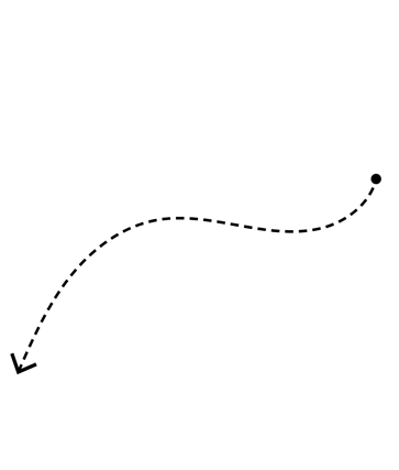 flèche pointillé png