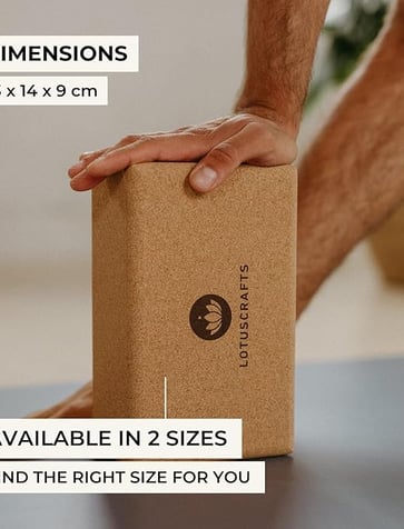 a man holding a box of yoga