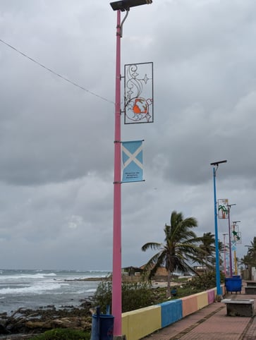 The flag of San Andres looks just like the Scottish flag