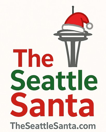 The Seattle Santa logo