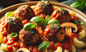 Vegan Lentil and Mushroom Meatballs (Egg-Free & Dairy-Free)