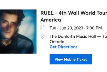 Ruel ticket confirmation 