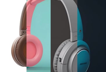 a pair of headphones with a pair of headphones