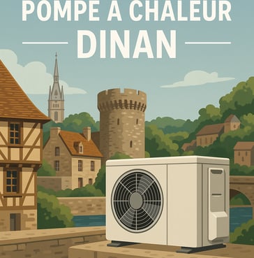 installation pompe à chaleur PAC à Dinan infographie devis solution