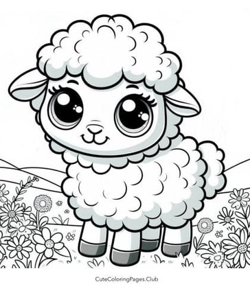 little lamb coloring page