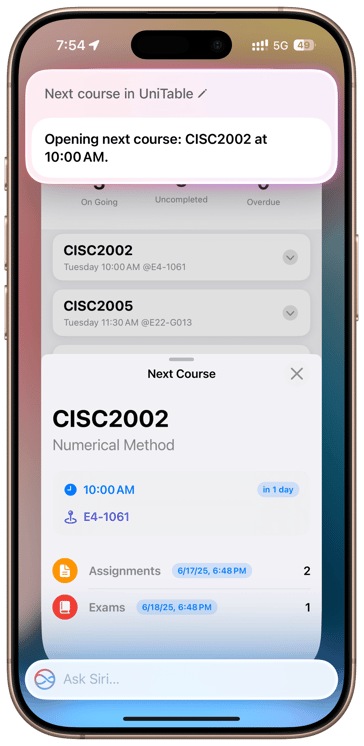 UniTable with Apple Intelligence