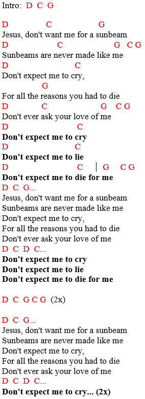 Guitar chords and lyrics: Nirvana
