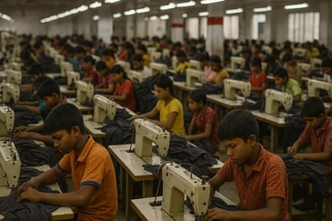 Trabajo infantil en la industria textil global
