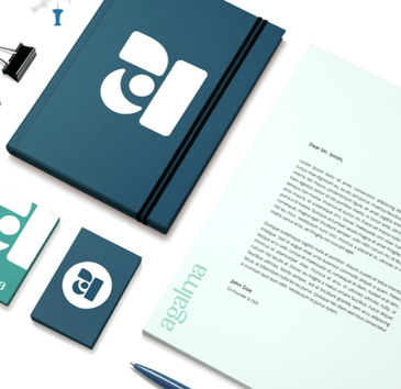 nueva identidad visual. papelería. Rebranding, diseño de marca. nuevo logo