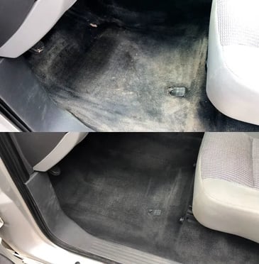 Interior Detailing Image “Deep interior car detailing with steam cleaning and vacuuming of seats"