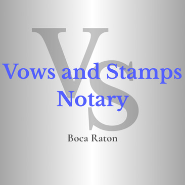 Vows and Stamps Notary Boca Raton logo