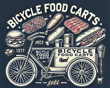 Bicycle food carts logo