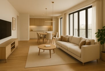 Contemporary residential apartment, designed and built by BRB Engineering in the residential sector