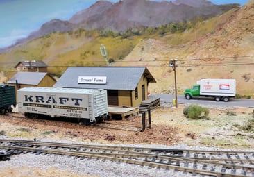 Schnepf Farms trackside fruit stand in the 1960s.