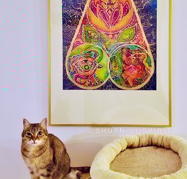 Batik painting, Batik commission, testimonial, Batik artist, colourful batik art, Shuen-Li Spirit