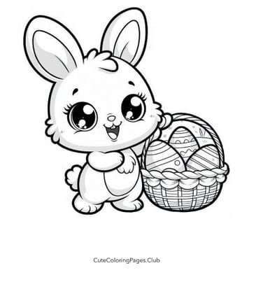 Three Easter Eggs Coloring Sheet