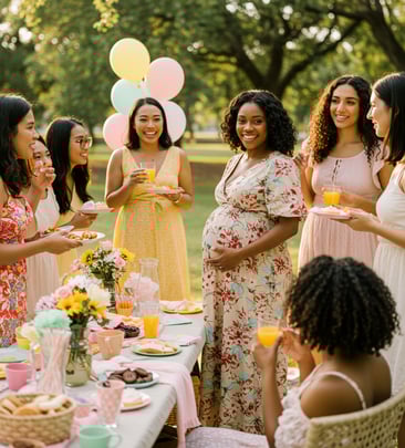 outdoor baby shower event