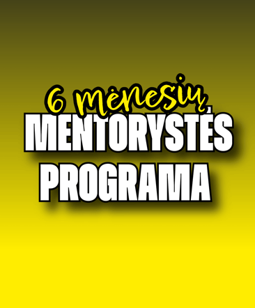 Mentorystės programa, dirbtinis intelektas, marketingo specialistte siauliuose, instagram mokymai