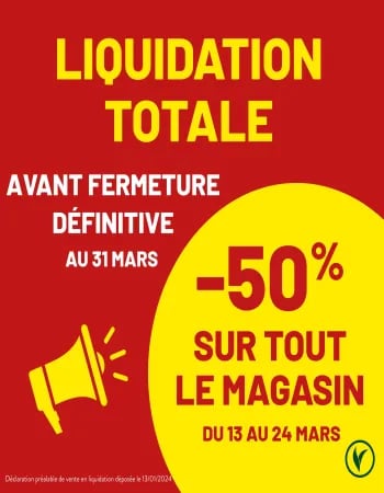 affiche liquidation totale magasin