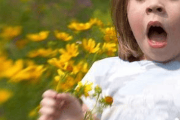 sneezing