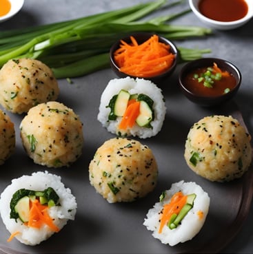 Rice balls with various fillings