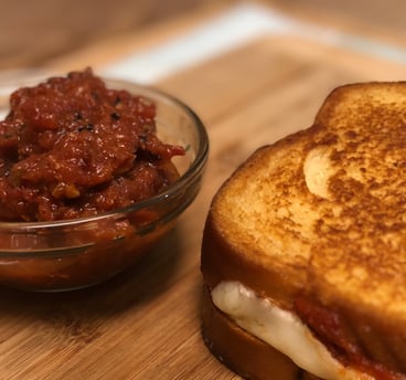 marinara sauce with sandwich