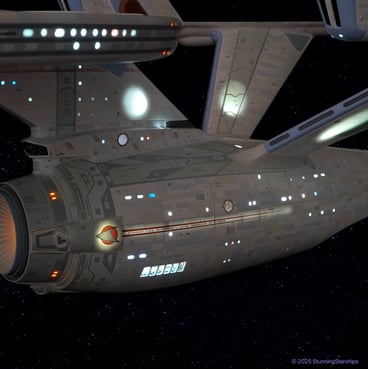 Star Trek U.S.S. Enterprise Refit as seen in Star Trek-The Motion Picture.