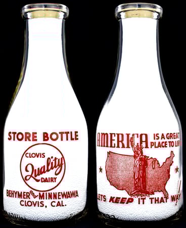 Milk bottles for sale