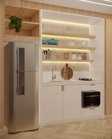 cozinha funcional e compacta