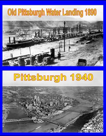 Scrapyard Near Me Old Pittsburgh water landing and river