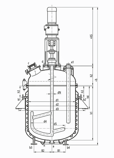 glass lined chemical reactor / vessel / storage tanks