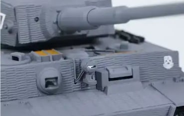 Detalles del tanque Tiger a control remoto