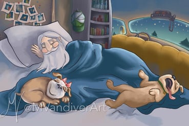 Illustrations from Semi Sam is a Trucker Man by New Orleans artist & illustrator Melissa Vandiver.